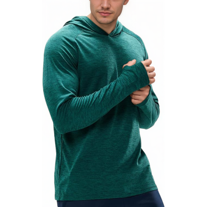 Mens UPF 50 Plus Sun Protection Long Sleeve Hoodie