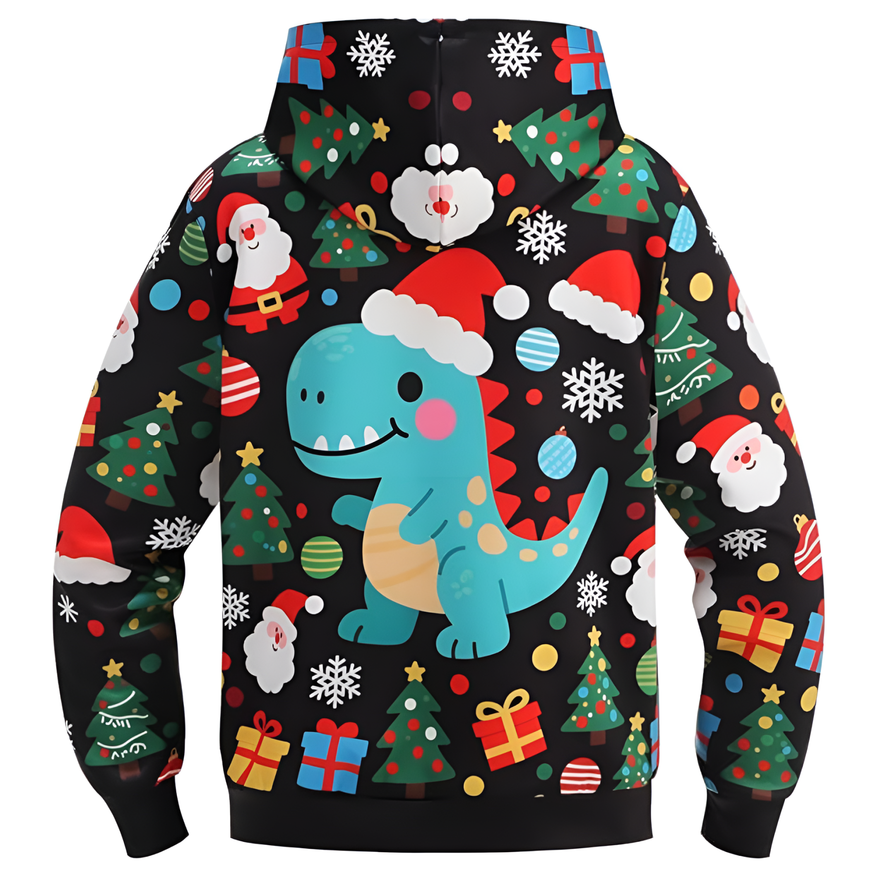 Ugly Christmas Reindeer 3D Graphic Print Hoodie For Kids