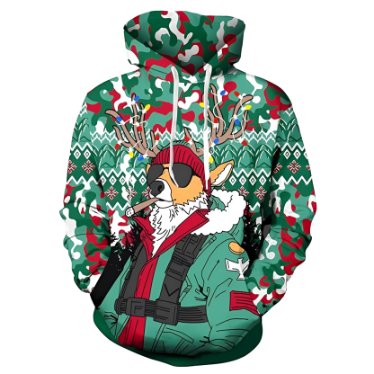Ugly Christmas Sweatshirt With Funny Designs