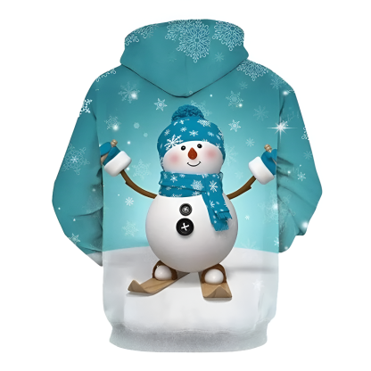 Christmas Holiday Themed Cartoon Hoodie