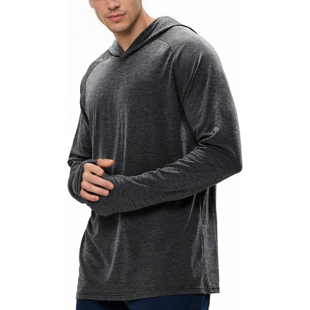 Mens UPF 50 Plus Sun Protection Long Sleeve Hoodie