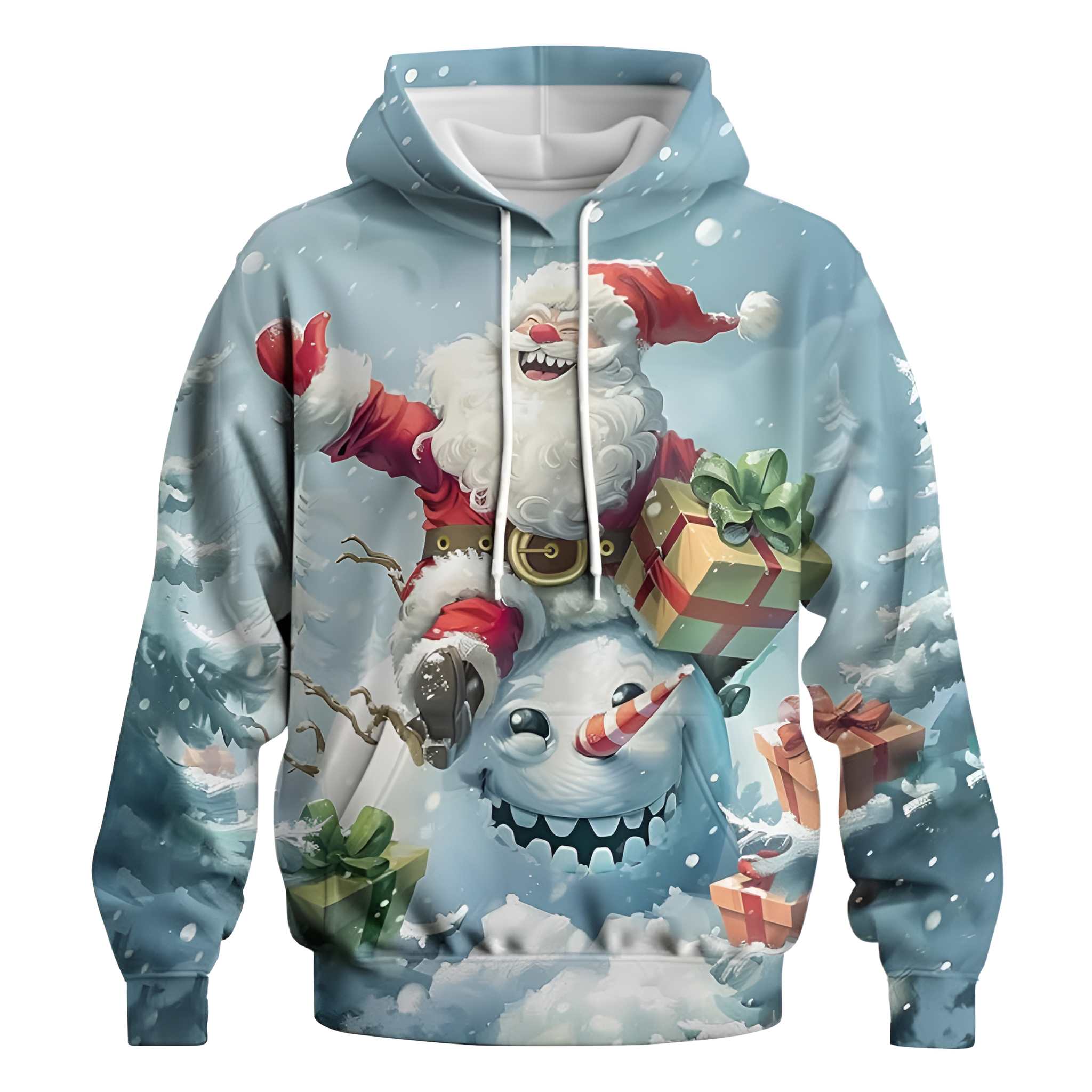 Funny Christmas Themed Pullover Hoodie