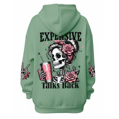 Plus Size Hooded Sweatshirt With An Adjustable Drawstring