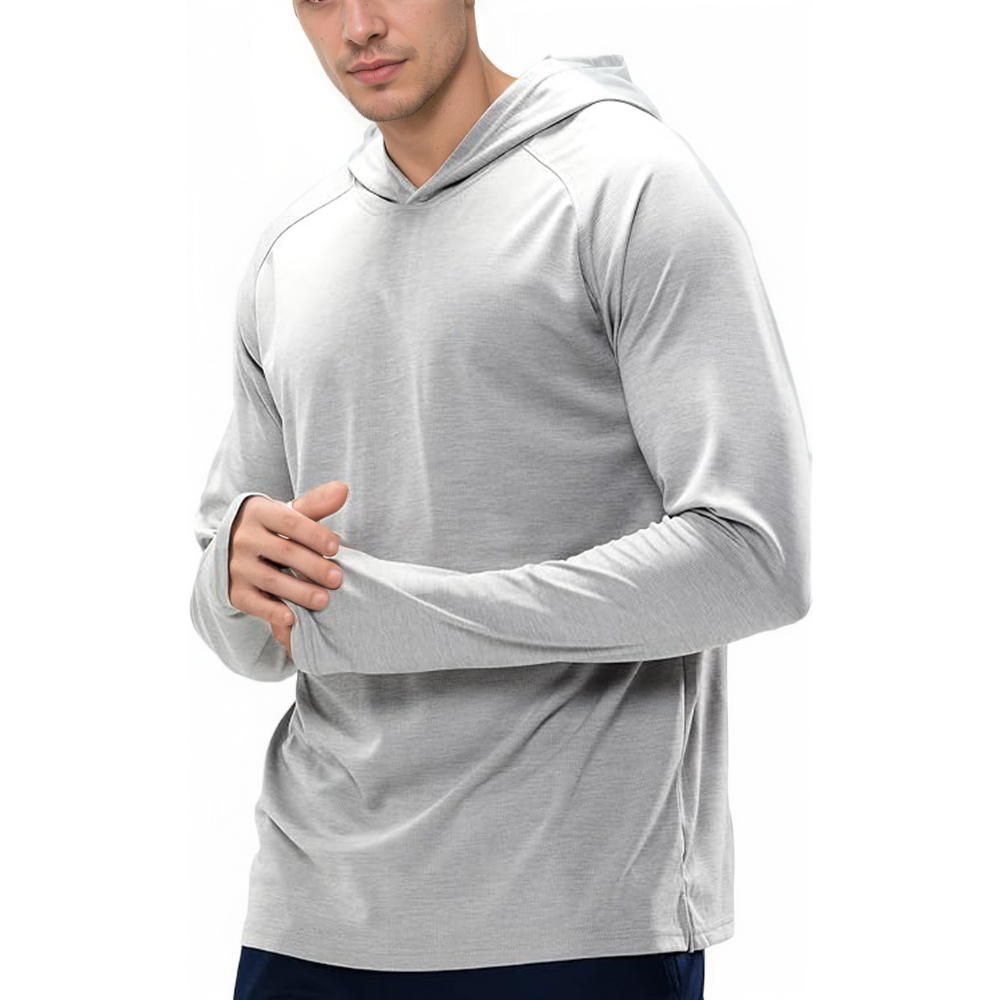 Mens UPF 50 Plus Sun Protection Long Sleeve Hoodie