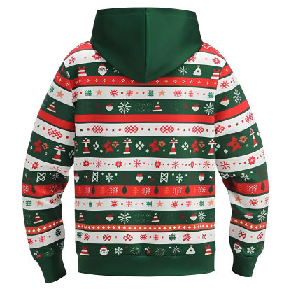 Ugly Christmas Reindeer 3D Graphic Print Hoodie For Kids