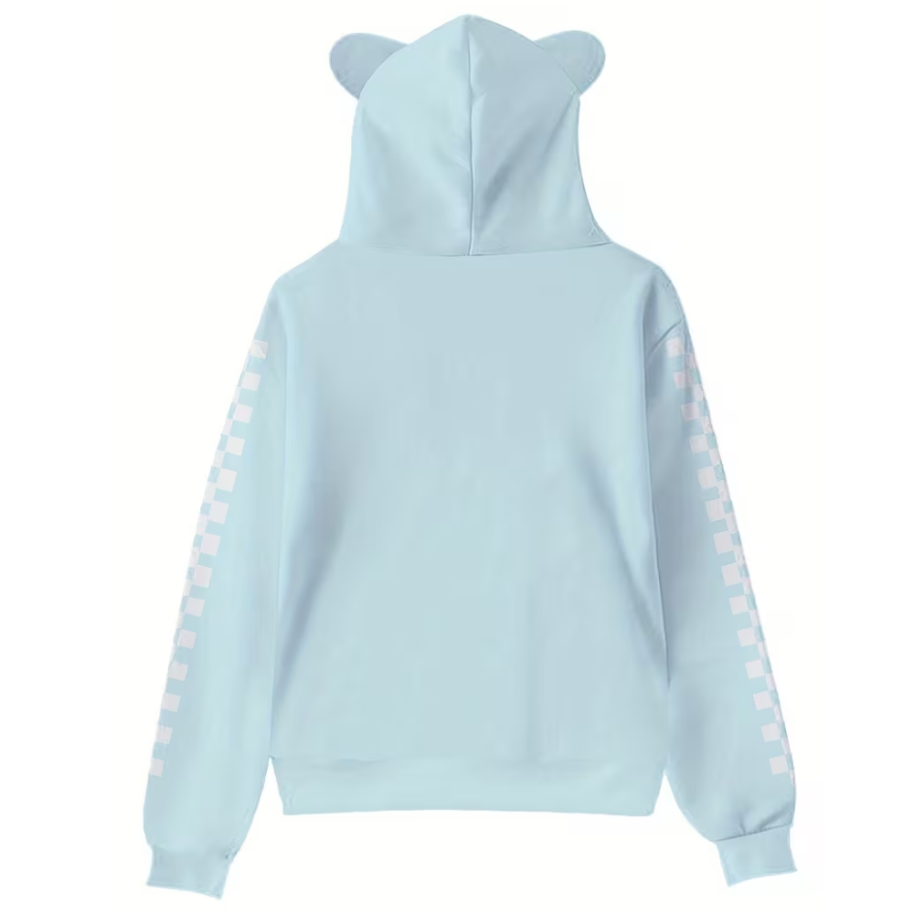 Cartoon Character Hooded Long Sleeve Hoodie For Womens