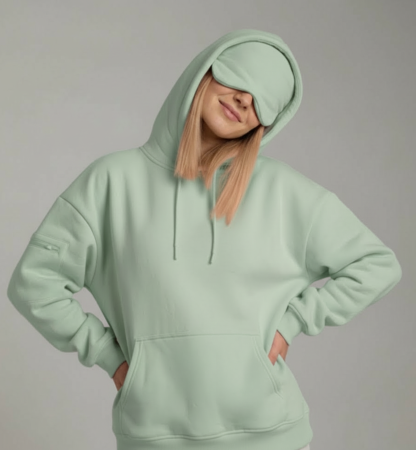 Travel Hoodie With Integrated Cover Design