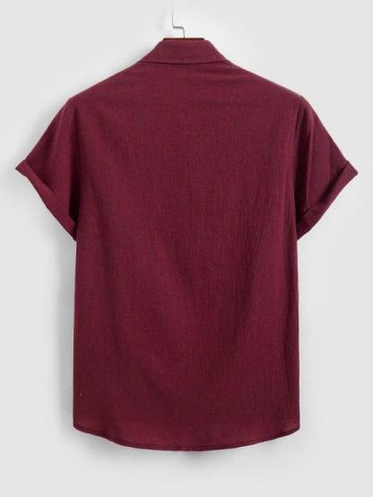 Solid Color Shirt And Cropped Casual Pants Set-My 3D Hoodie