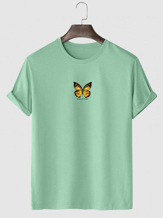 Butterfly Printed Casual T Shirt And Shorts-My 3D Hoodie