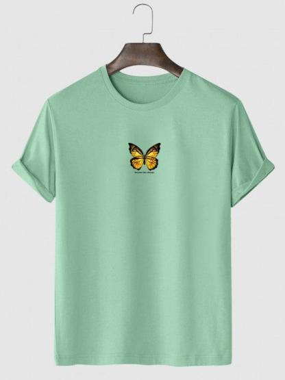 Butterfly Printed Casual T Shirt And Shorts-My 3D Hoodie