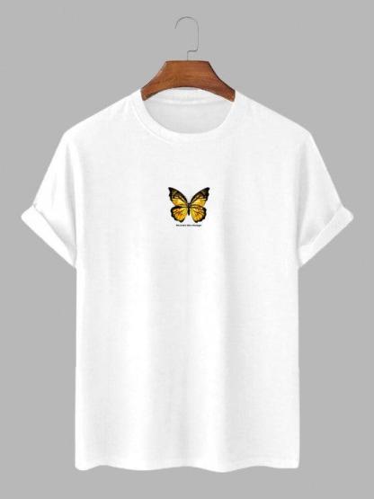 Butterfly Printed Casual T Shirt And Shorts-My 3D Hoodie