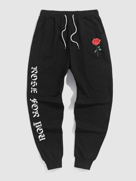 Rose Print Sweatshirt And Pants-My 3D Hoodie