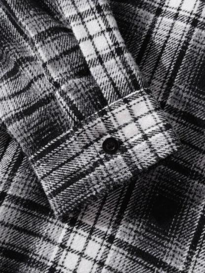 Flannel Plaid Hooded Shirt And Pants-My 3D Hoodie