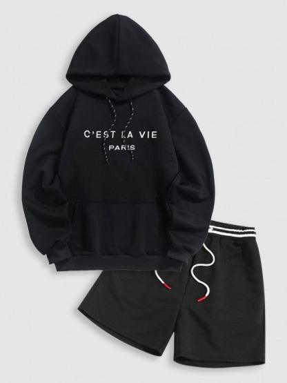 Casual Embroidery Pullover Hoodie And Pants-My 3D Hoodie