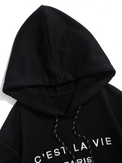 Casual Embroidery Pullover Hoodie And Pants-My 3D Hoodie