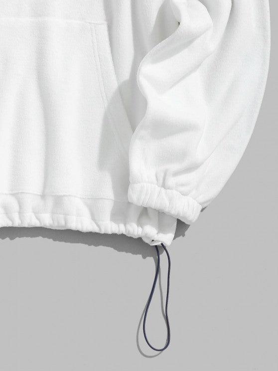 Half Zip Sweatshirt And Sweatpants Set Outfit-My 3D Hoodie