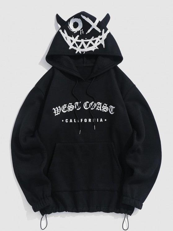Graphic Hoodie And Cargo Pants Set-My 3D Hoodie