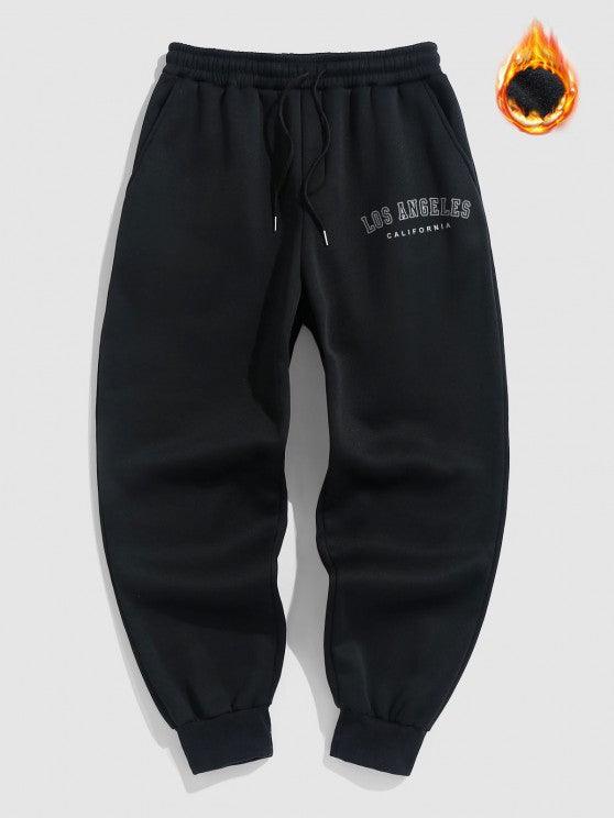 Vintage Graphic Mask Hoodie With Lined Jogger Pants Set-My 3D Hoodie
