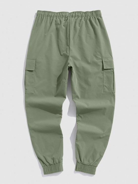 Mountain Graphic Sweatshirt And Jogger Cargo Pants Set-My 3D Hoodie