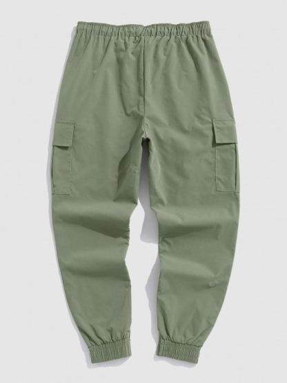 Mountain Graphic Sweatshirt And Jogger Cargo Pants Set-My 3D Hoodie