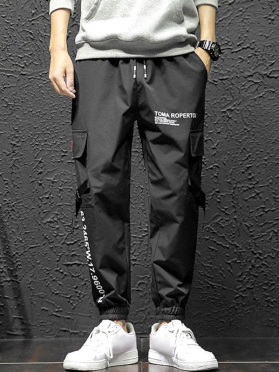 Dragon Graphic Lining Hoodie And Cargo Jogger Pants Set-My 3D Hoodie