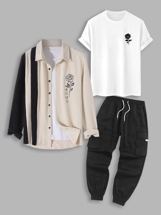 Winter Outfit With Corduroy Shirt And Cargo Pants-My 3D Hoodie