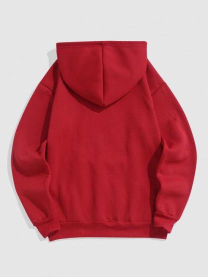 Slogan Printed Thermal Lined Jogger Pants Set-My 3D Hoodie