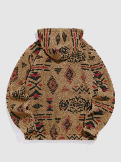 Ethnic Printed Hoodie And Pants Set-My 3D Hoodie