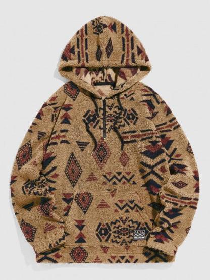 Ethnic Printed Hoodie And Pants Set-My 3D Hoodie