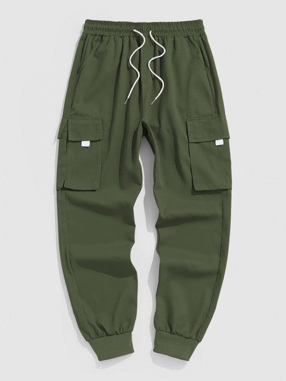 Hoodie With Pocket Cargo Pants Set-My 3D Hoodie