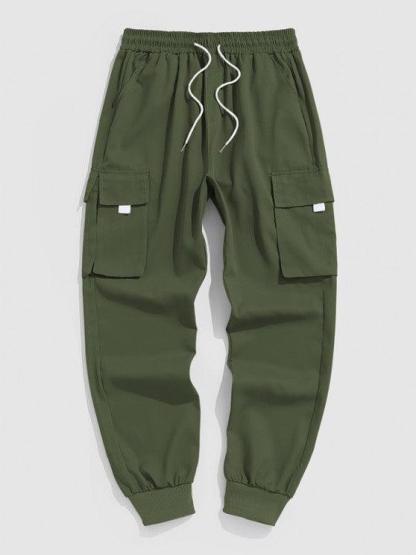Hoodie With Pocket Cargo Pants Set-My 3D Hoodie