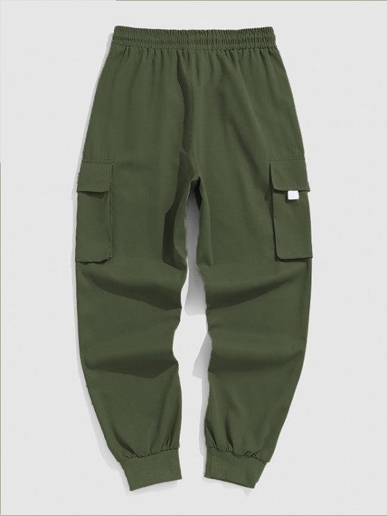 Hoodie With Pocket Cargo Pants Set-My 3D Hoodie