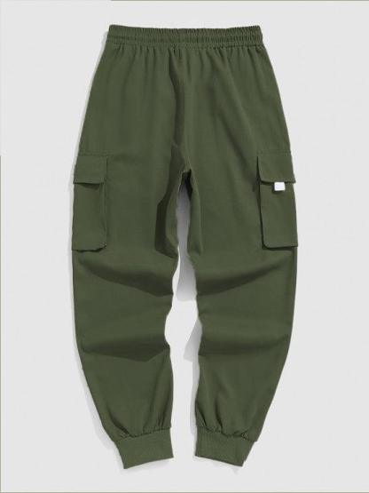 Hoodie With Pocket Cargo Pants Set-My 3D Hoodie