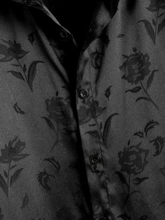Jacquard Silky Shirt With Printed Basic T Shirt And Pants-My 3D Hoodie