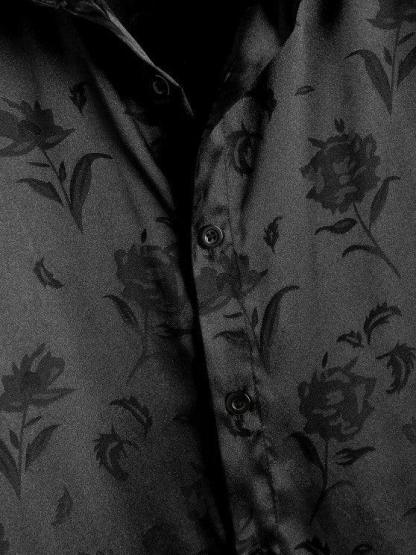 Jacquard Silky Shirt With Printed Basic T Shirt And Pants-My 3D Hoodie