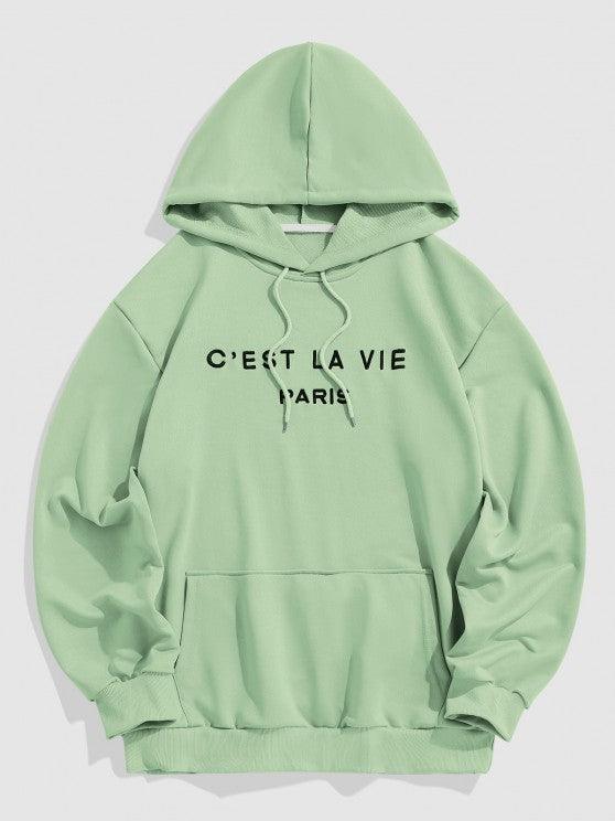 Wool Blend Shacket And Hoodie And Casual Cargo Pants Set-My 3D Hoodie
