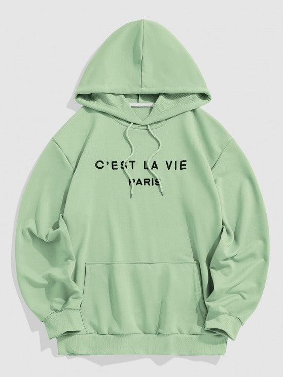 Wool Blend Shacket And Hoodie And Casual Cargo Pants Set-My 3D Hoodie