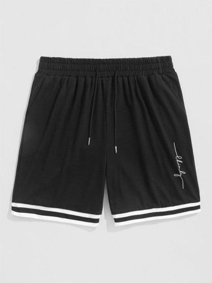 Letter Print T Shirt And Graphic Shorts Set-My 3D Hoodie