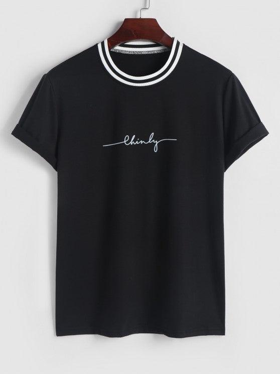 Letter Print T Shirt And Graphic Shorts Set-My 3D Hoodie