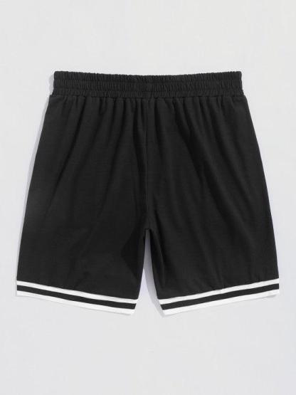 Letter Print T Shirt And Graphic Shorts Set-My 3D Hoodie