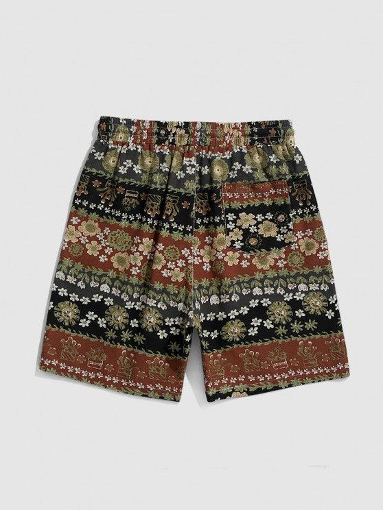 Floral Ethnic Print Shirt And Shorts-My 3D Hoodie
