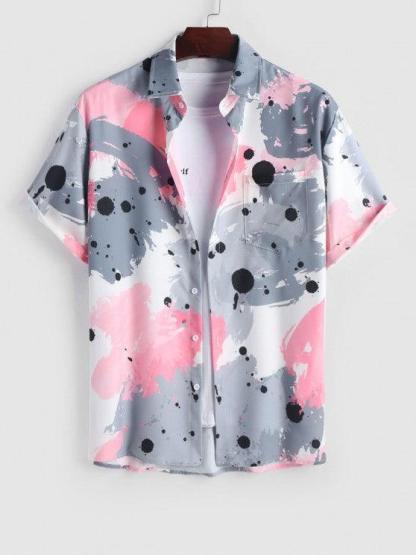 Pocket Design Vacation Shirt And Shorts Set-My 3D Hoodie