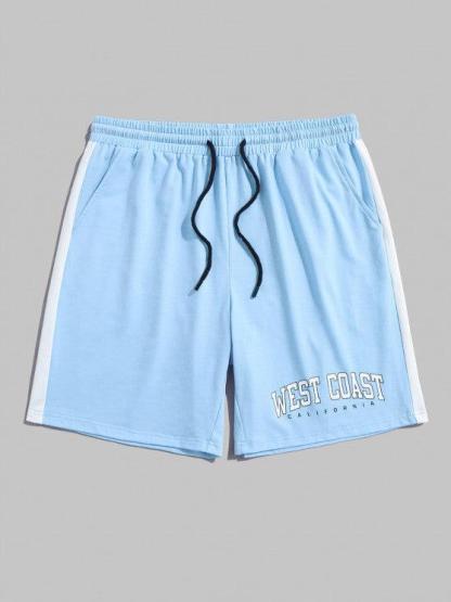 Letter Printed T Shirt And Shorts Set-My 3D Hoodie