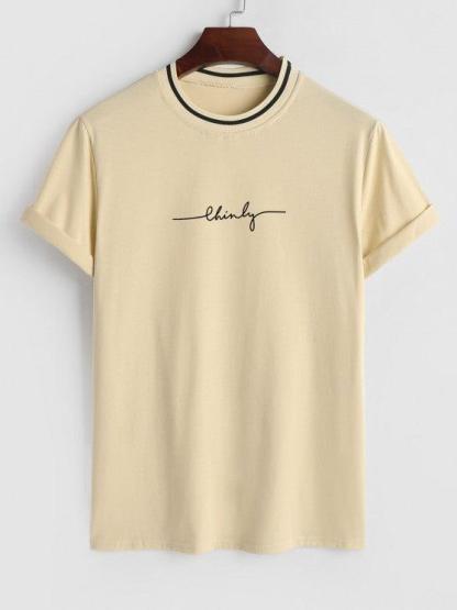 Letter Print T Shirt And Graphic Shorts Set-My 3D Hoodie