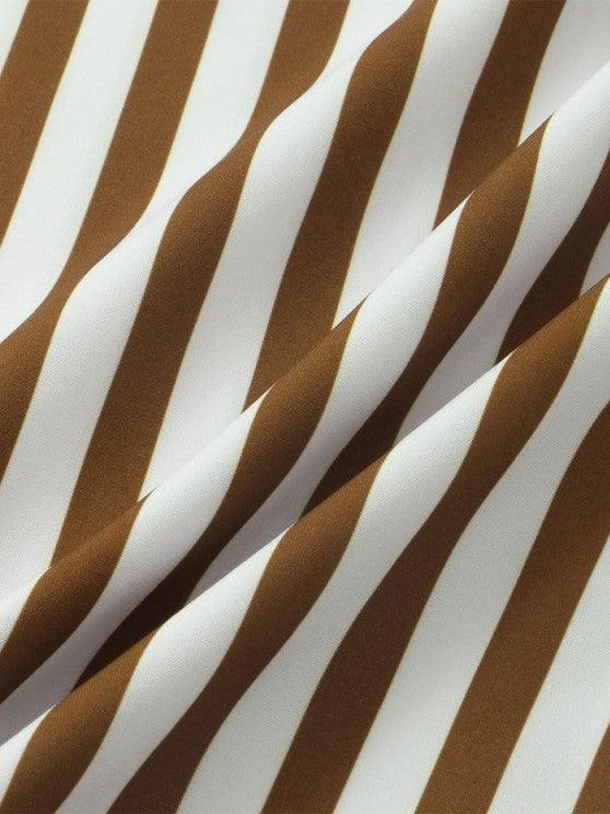 Vertical Striped Casual Shirt And Shorts-My 3D Hoodie