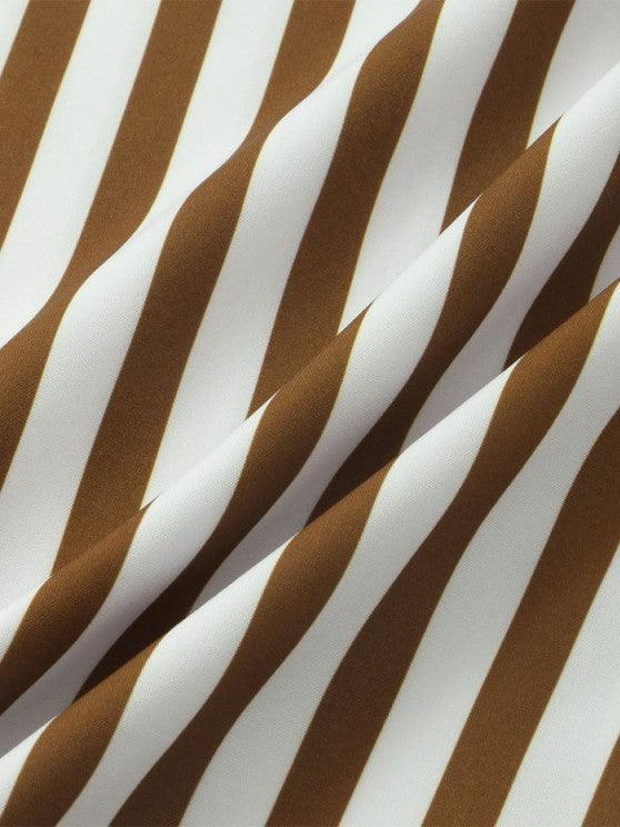 Vertical Striped Casual Shirt And Shorts-My 3D Hoodie