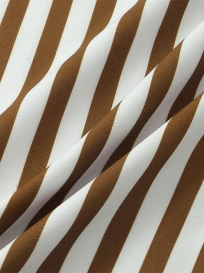 Vertical Striped Casual Shirt And Shorts-My 3D Hoodie