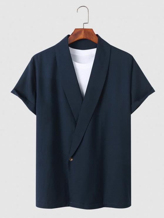 Casual Collar Single Button Shirt And Shorts-My 3D Hoodie