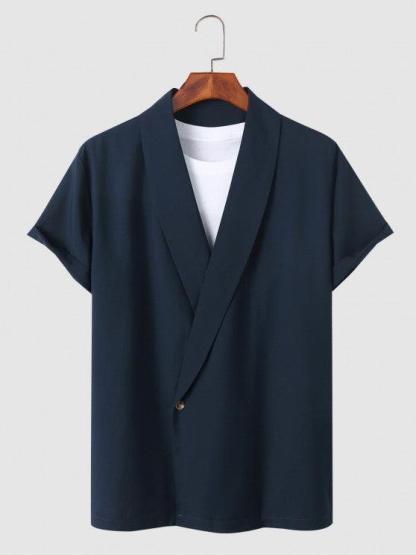 Casual Collar Single Button Shirt And Shorts-My 3D Hoodie
