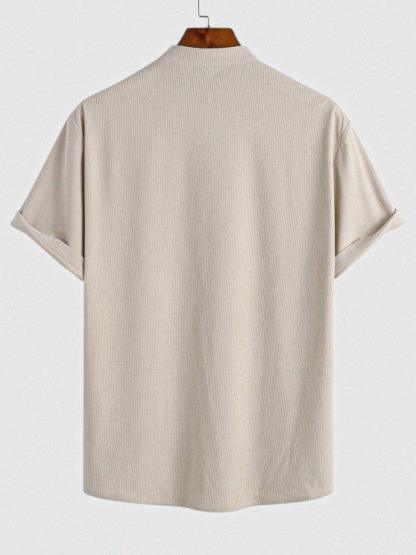 Corduroy Shirt And Shorts Two Pieces Set-My 3D Hoodie